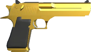In-game Golden Desert Eagle weapon model.