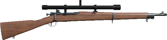In-game M1903A4 Springfield weapon model.