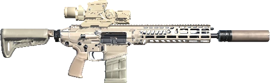 In-game M7 + M157 Fire Control weapon model.