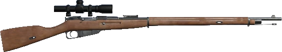 In-game Mosin–Nagant M91/30 PU weapon model.