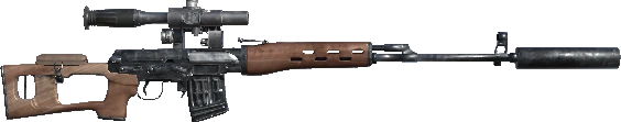 In-game SVD Dragunov weapon model.